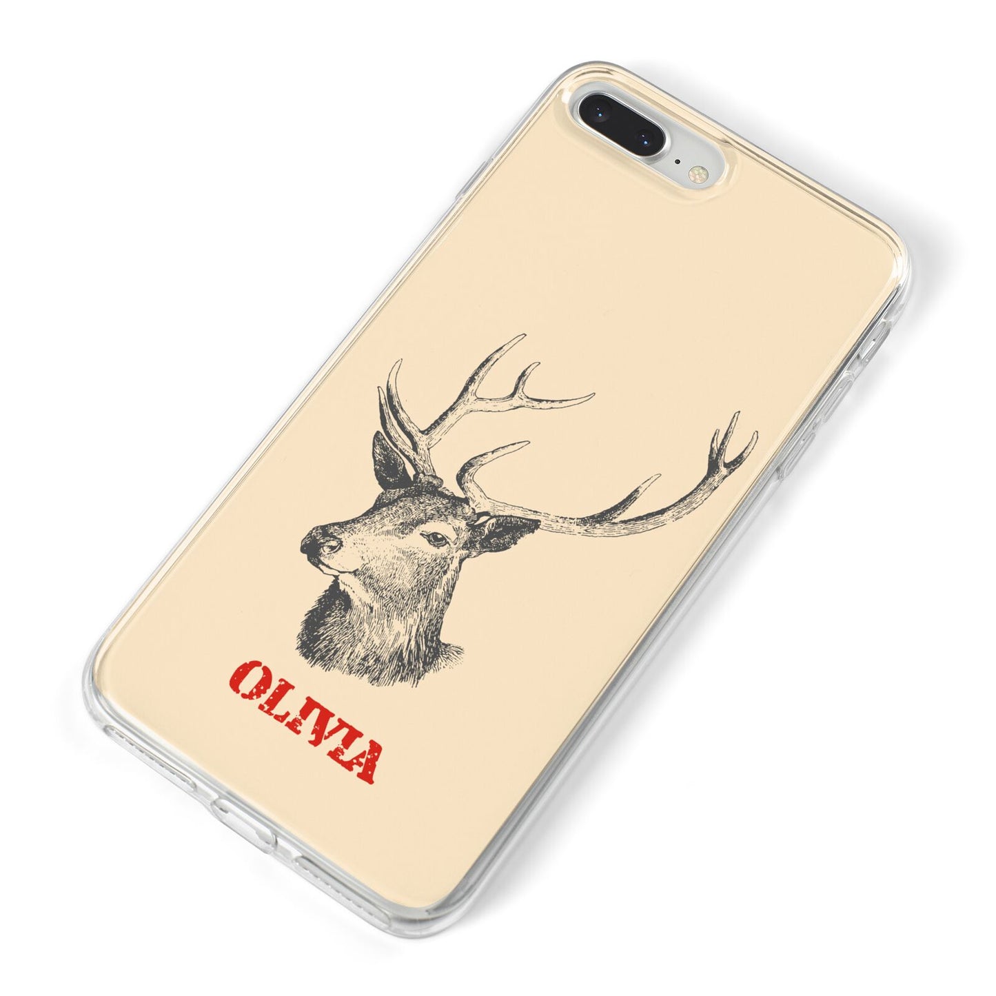 Personalised Rudolph iPhone 8 Plus Bumper Case on Silver iPhone Alternative Image