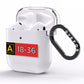 Personalised Runway Holding Position AirPods Clear Case Side Image