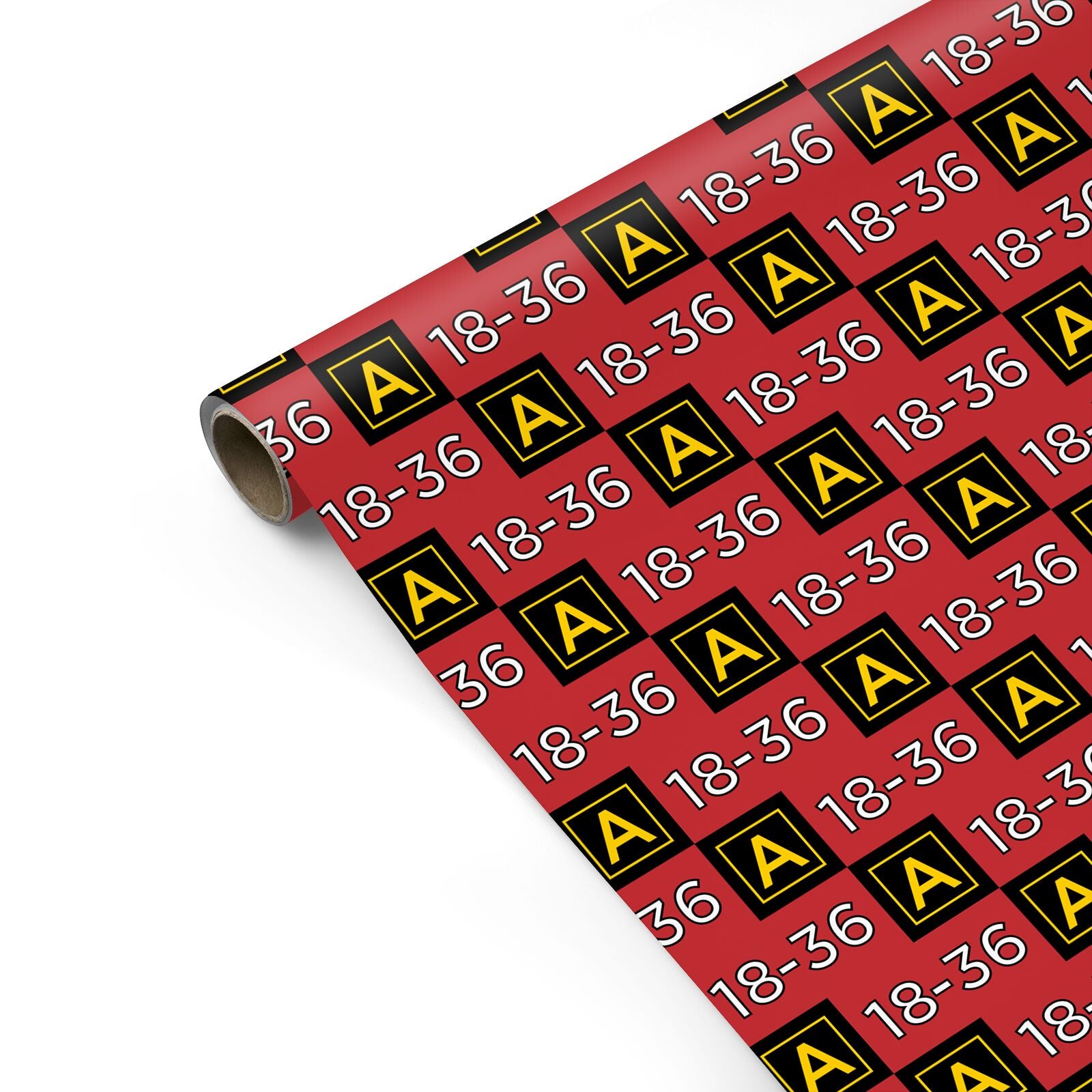 Personalised Runway Holding Position Personalised Gift Wrap