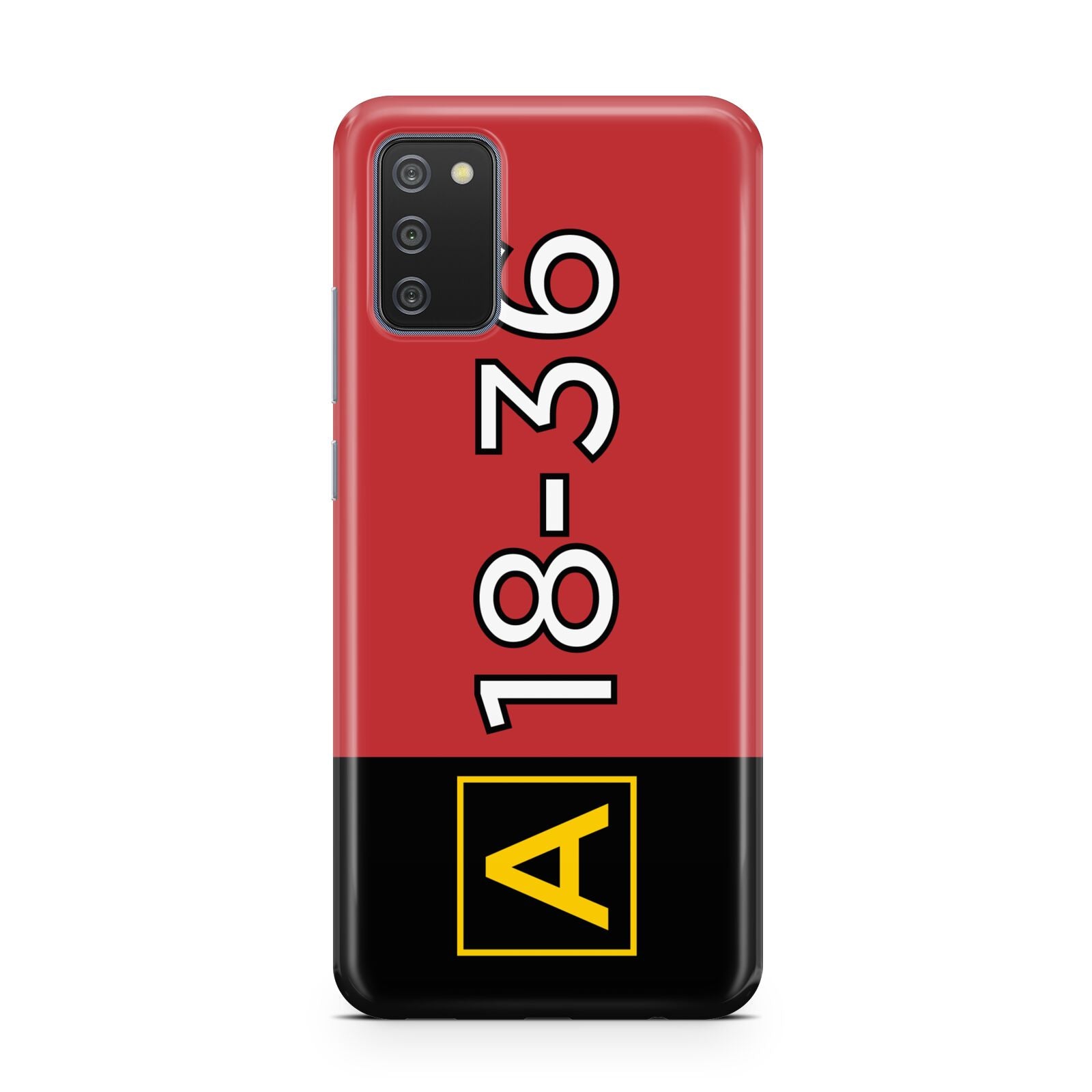 Personalised Runway Holding Position Samsung A02s Case