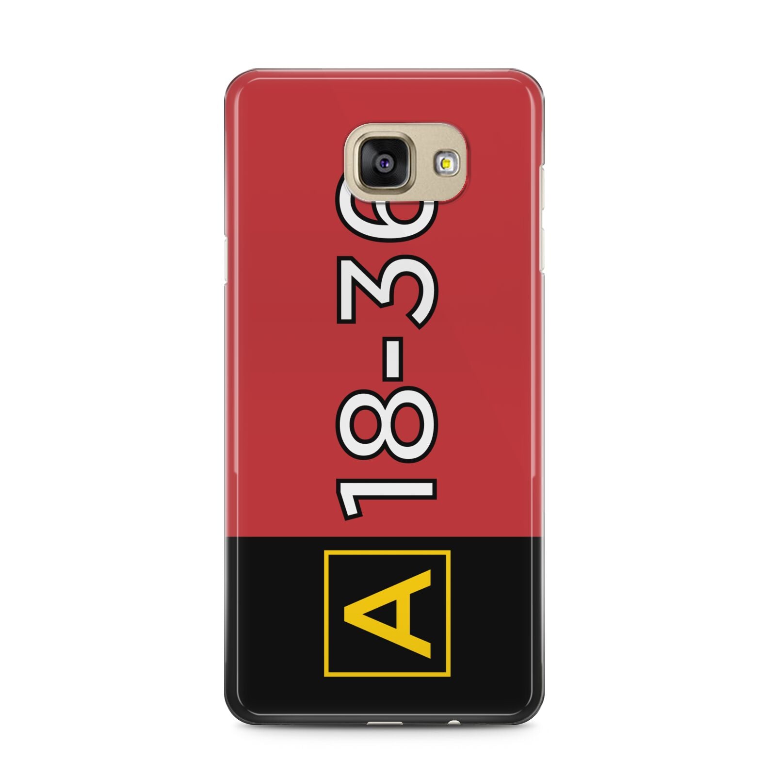 Personalised Runway Holding Position Samsung Galaxy A5 2016 Case on gold phone