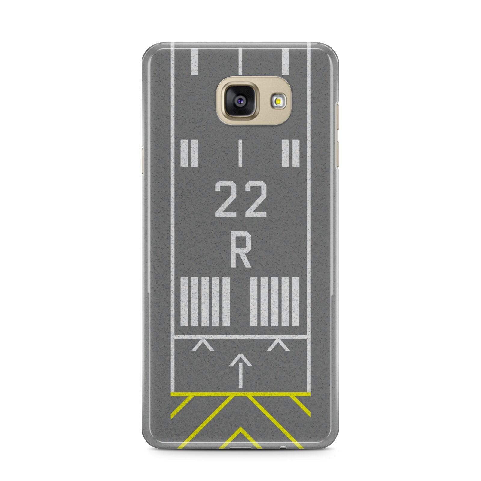 Personalised Runway Samsung Galaxy A7 2016 Case on gold phone