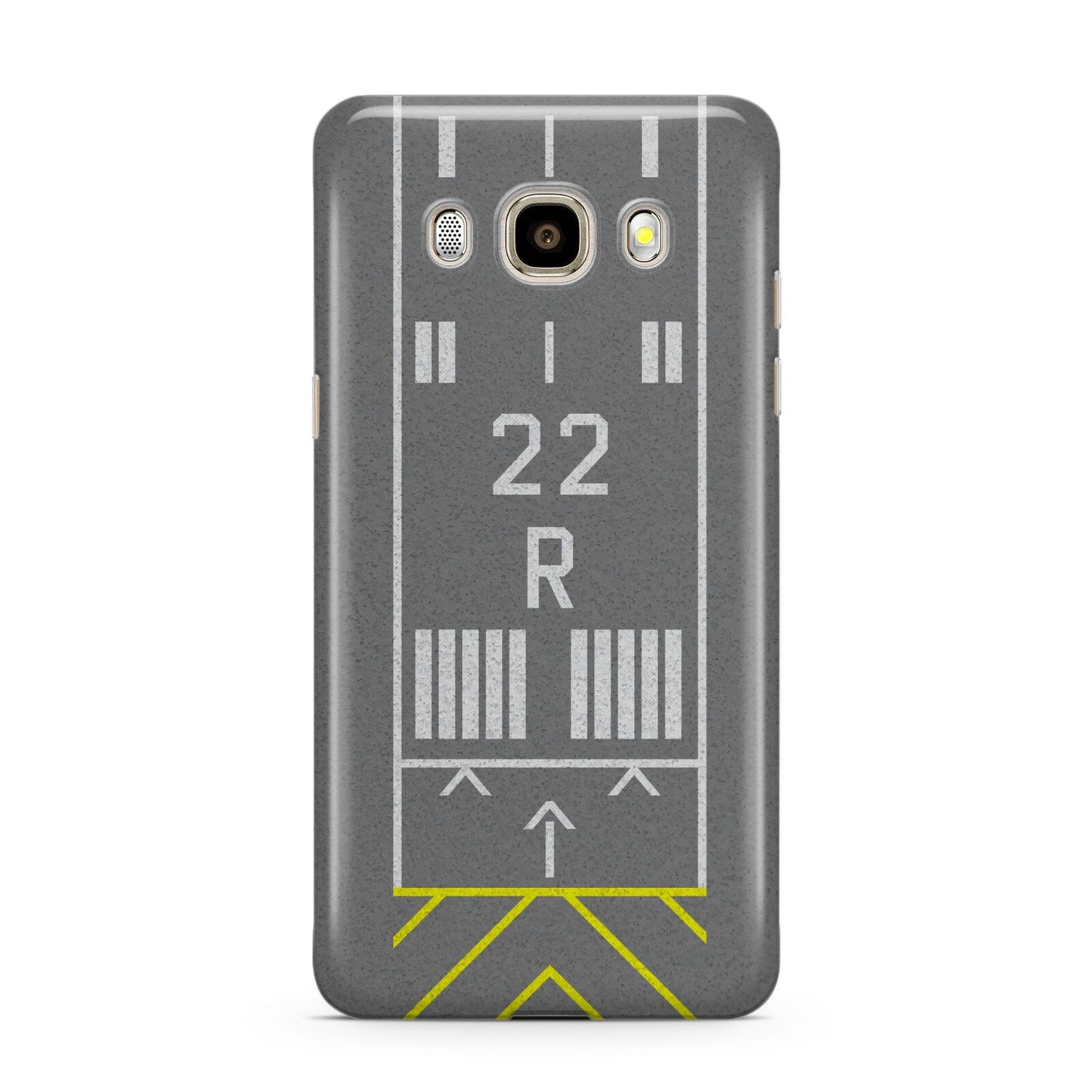 Personalised Runway Samsung Galaxy J7 2016 Case on gold phone