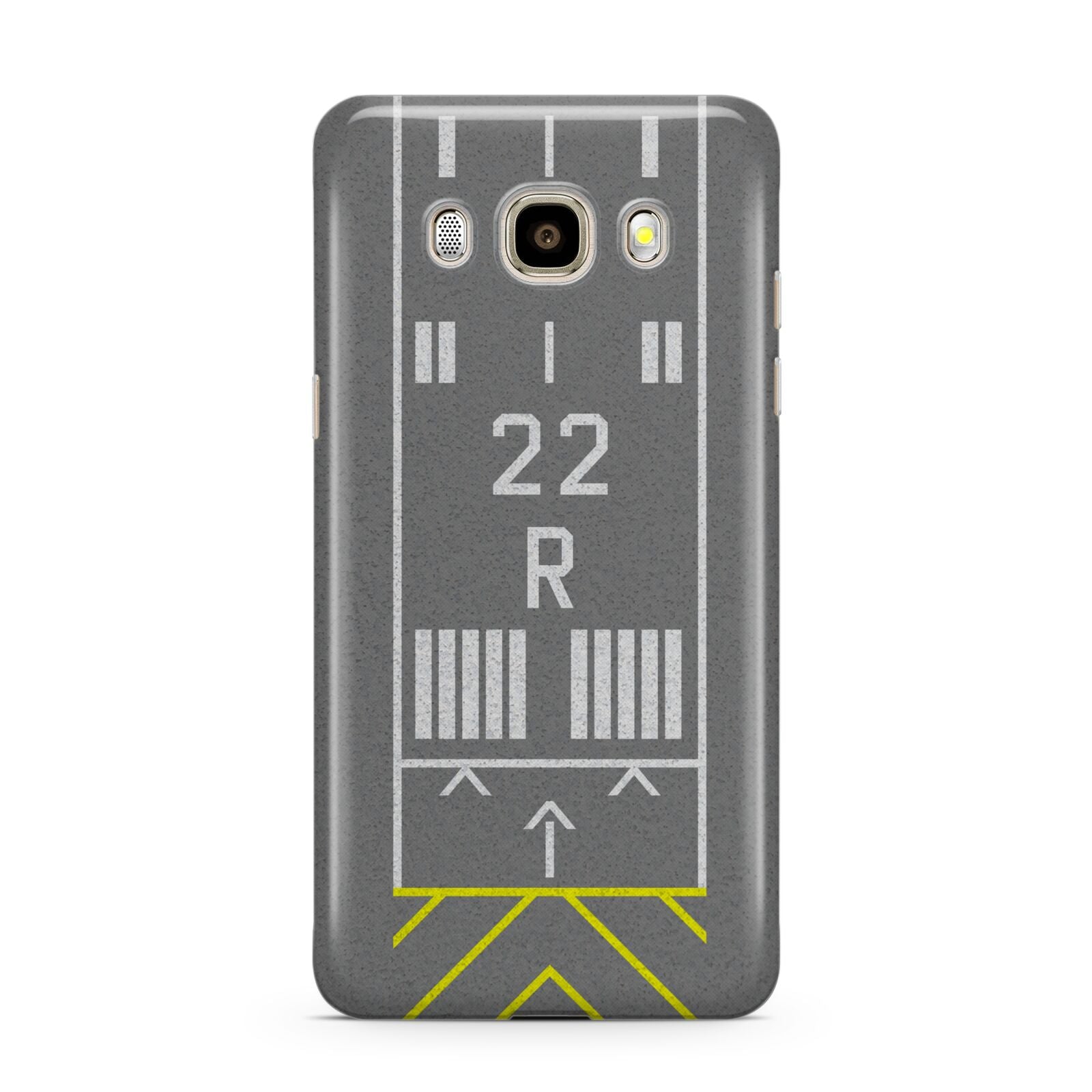 Personalised Runway Samsung Galaxy J7 2016 Case on gold phone