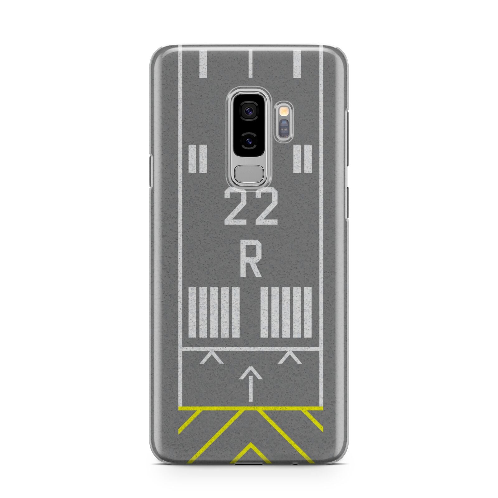 Personalised Runway Samsung Galaxy S9 Plus Case on Silver phone