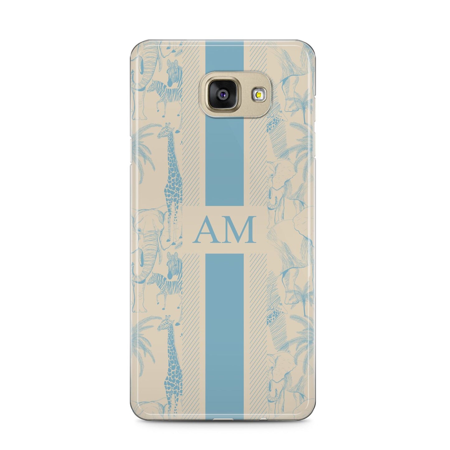 Personalised Safari Samsung Galaxy A5 2016 Case on gold phone