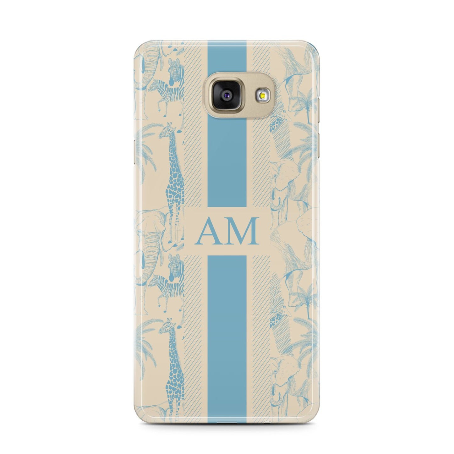 Personalised Safari Samsung Galaxy A7 2016 Case on gold phone