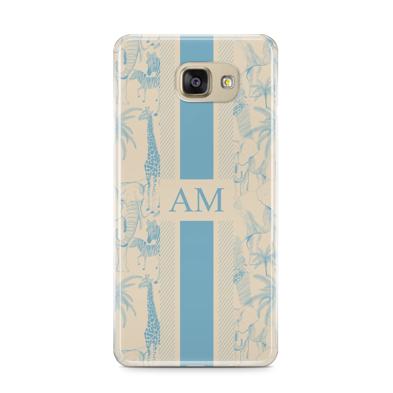 Personalised Safari Samsung Galaxy A9 2016 Case on gold phone