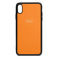 Personalised Saffron Saffiano Leather iPhone Xs Max Case
