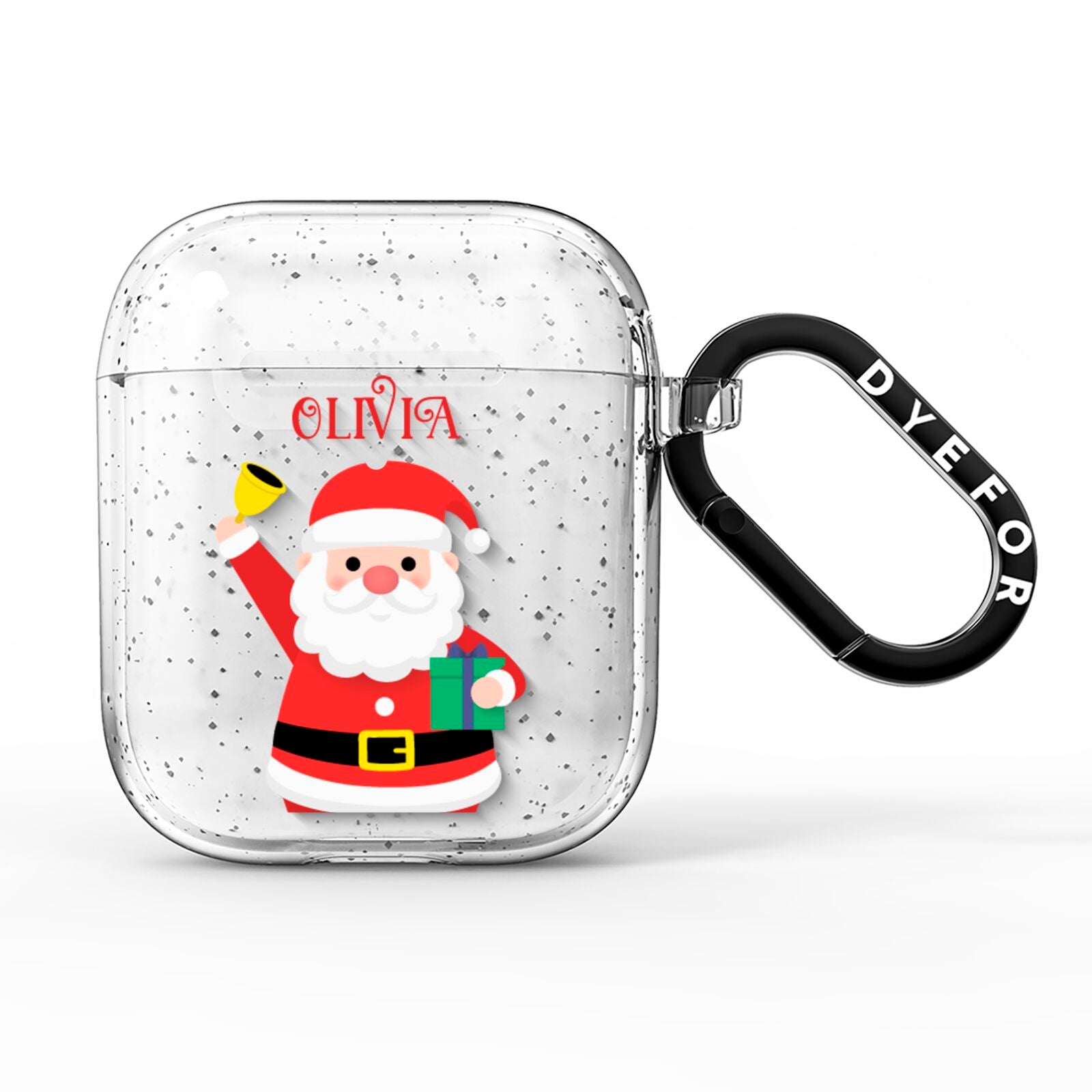 Personalised Santa AirPods Glitter Case