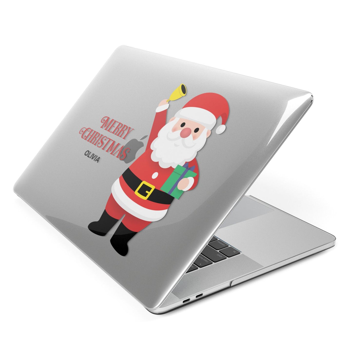 Personalised Santa Apple MacBook Case Side View