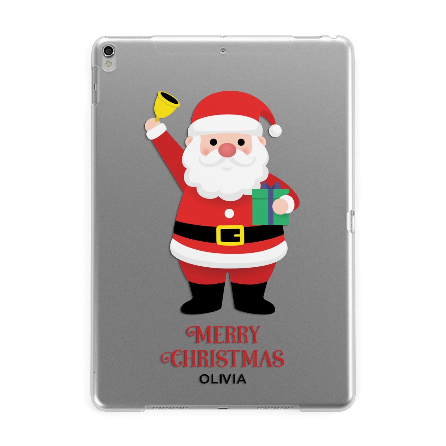 Personalised Santa Apple iPad Silver Case