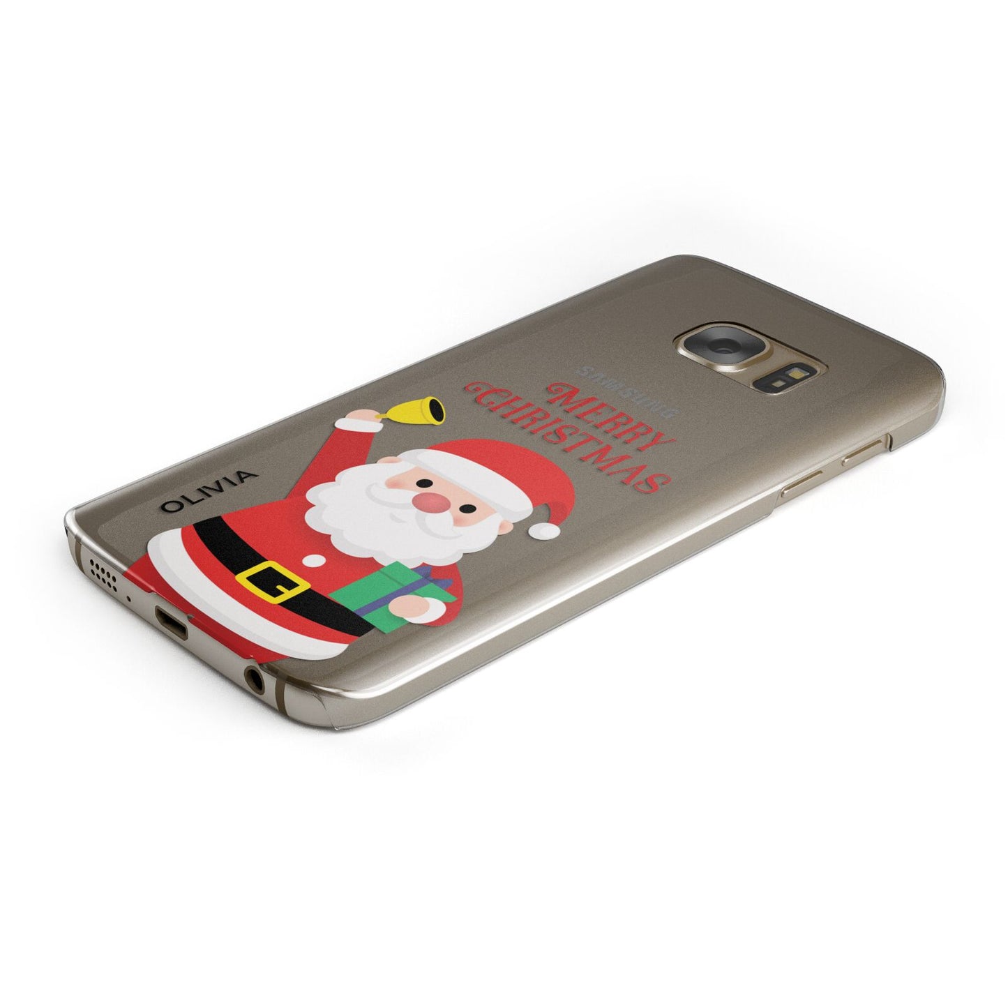 Personalised Santa Samsung Galaxy Case Bottom Cutout