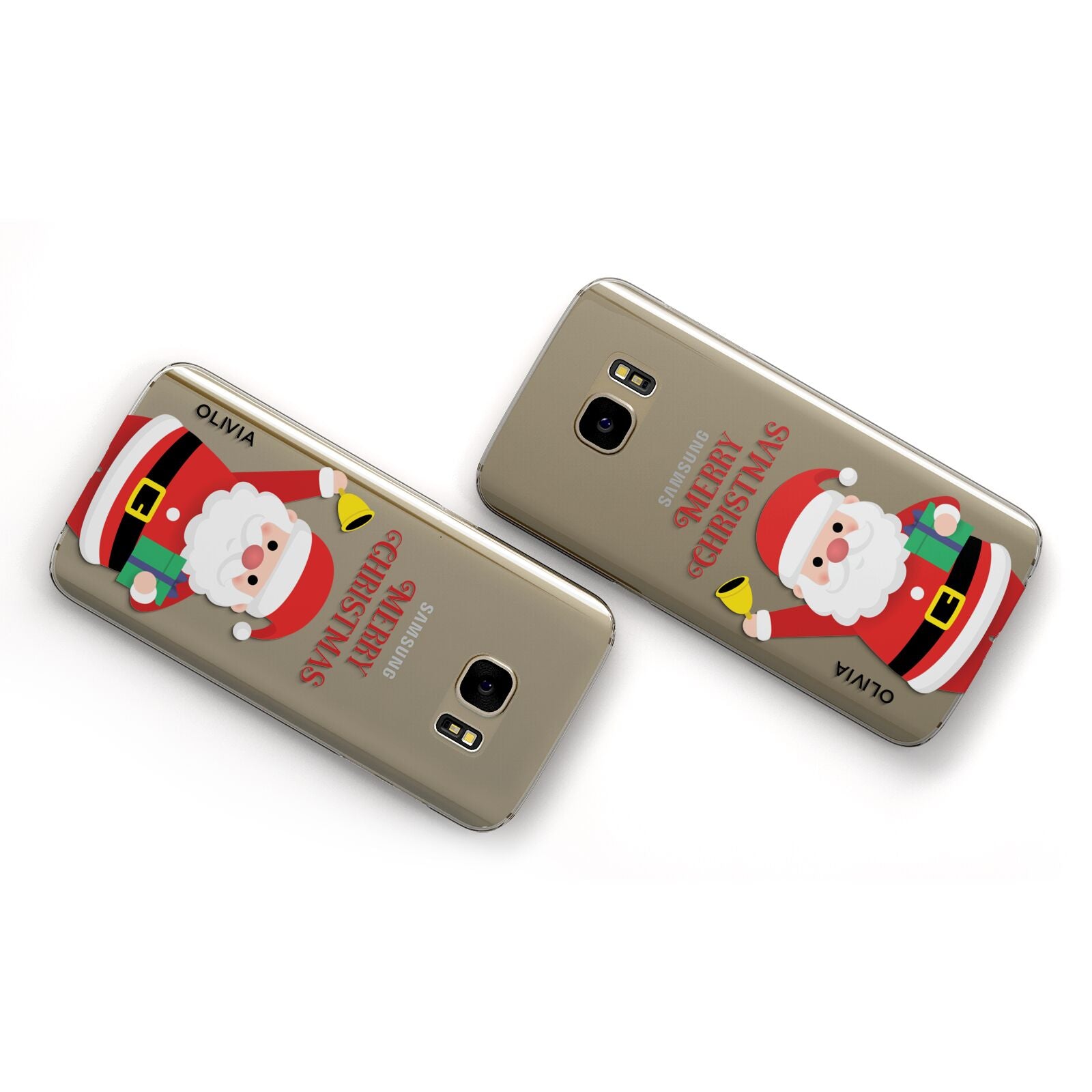 Personalised Santa Samsung Galaxy Case Flat Overview