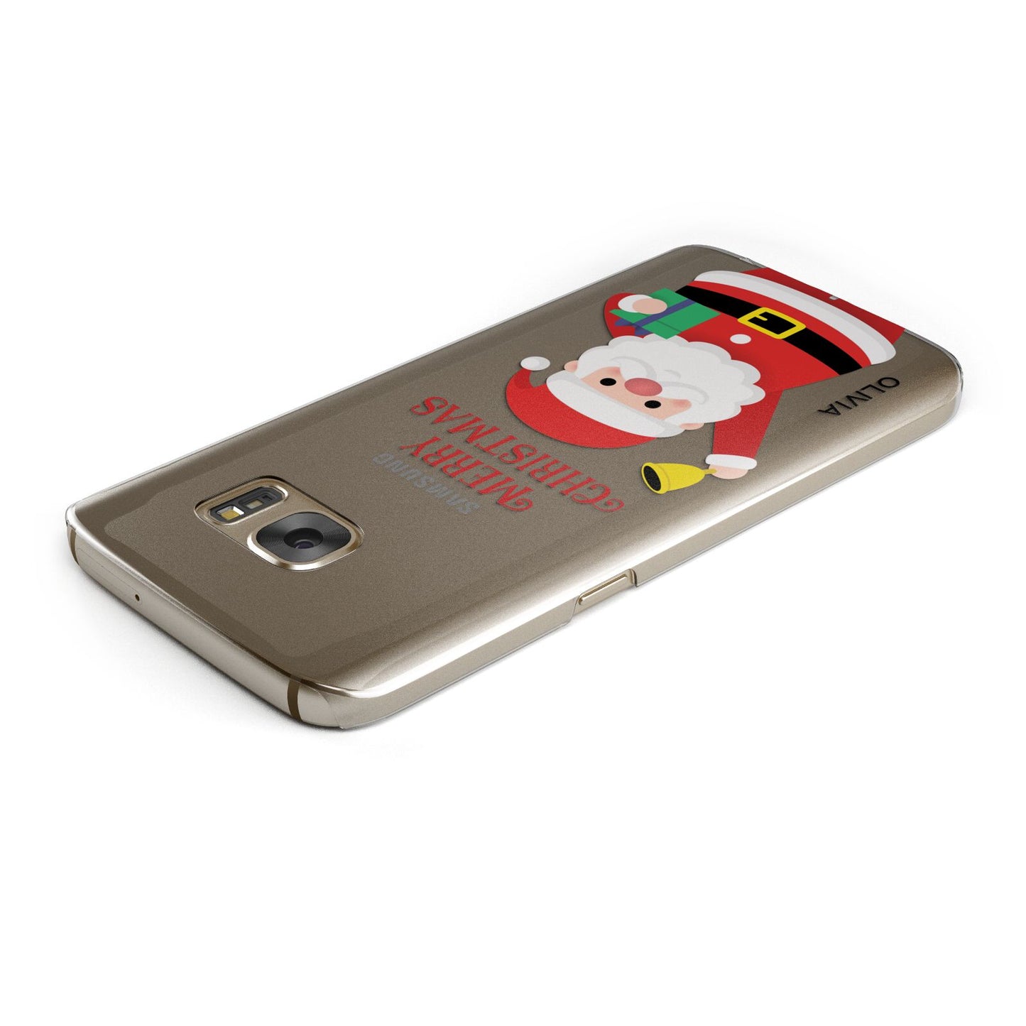 Personalised Santa Samsung Galaxy Case Top Cutout