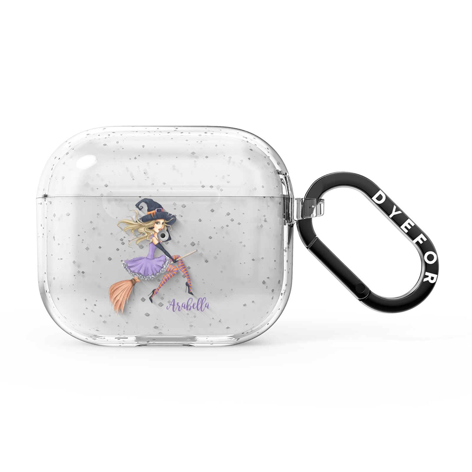 Personalised Sassy Witch AirPods Glitter Case 3rd Gen