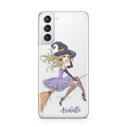 Personalised Sassy Witch Samsung S21 Case