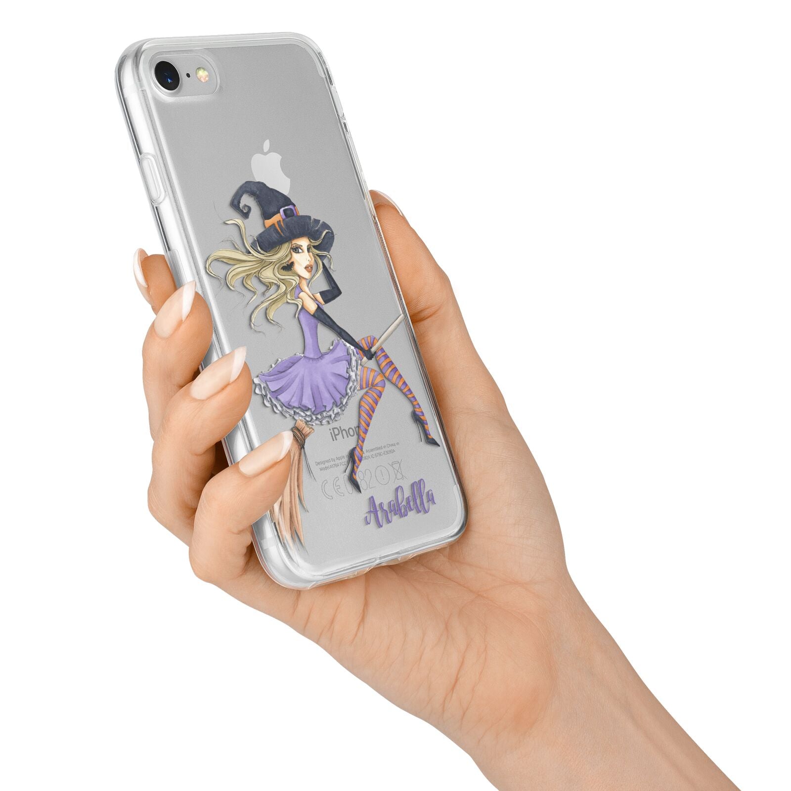 Personalised Sassy Witch iPhone 7 Bumper Case on Silver iPhone Alternative Image