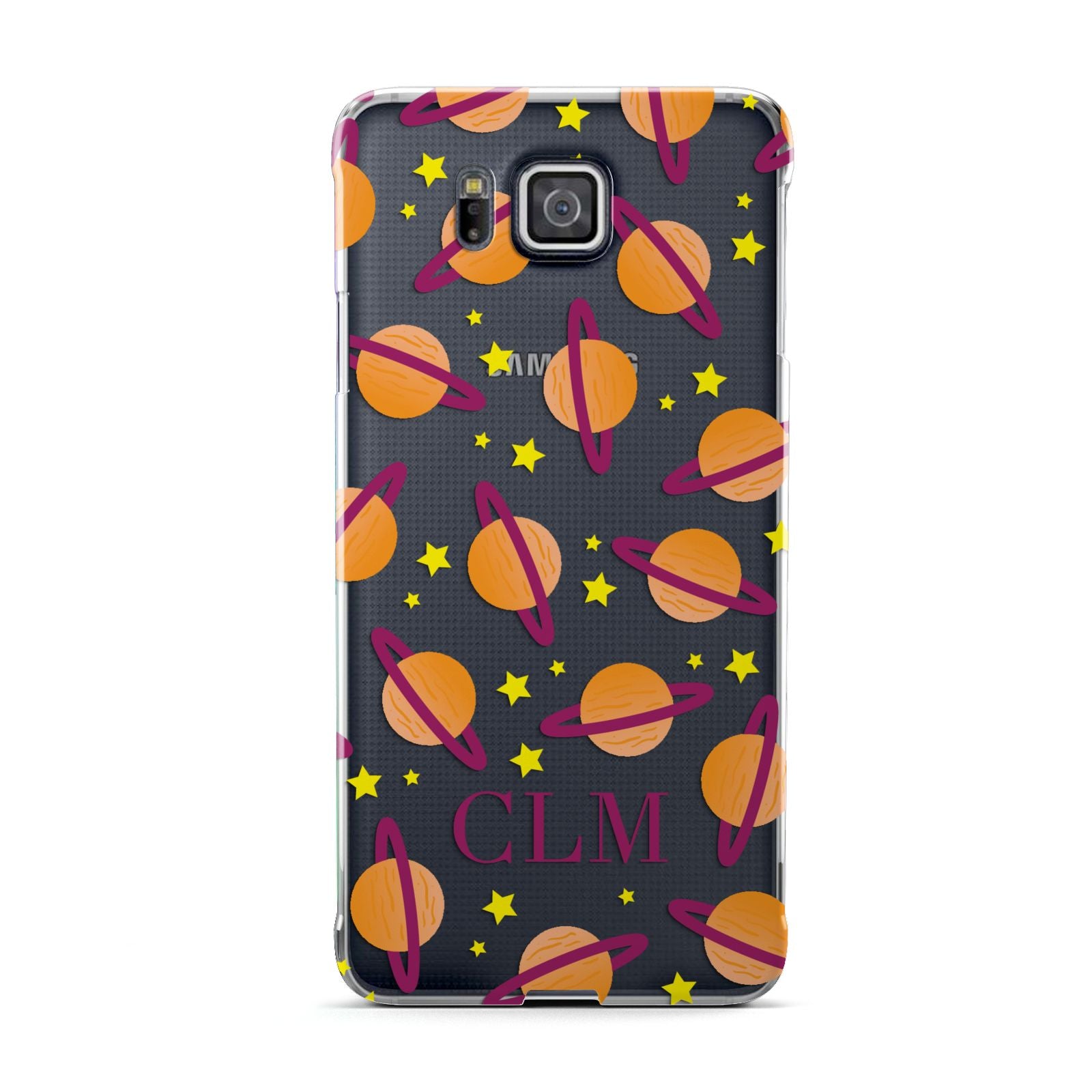 Personalised Saturn Initials Samsung Galaxy Alpha Case