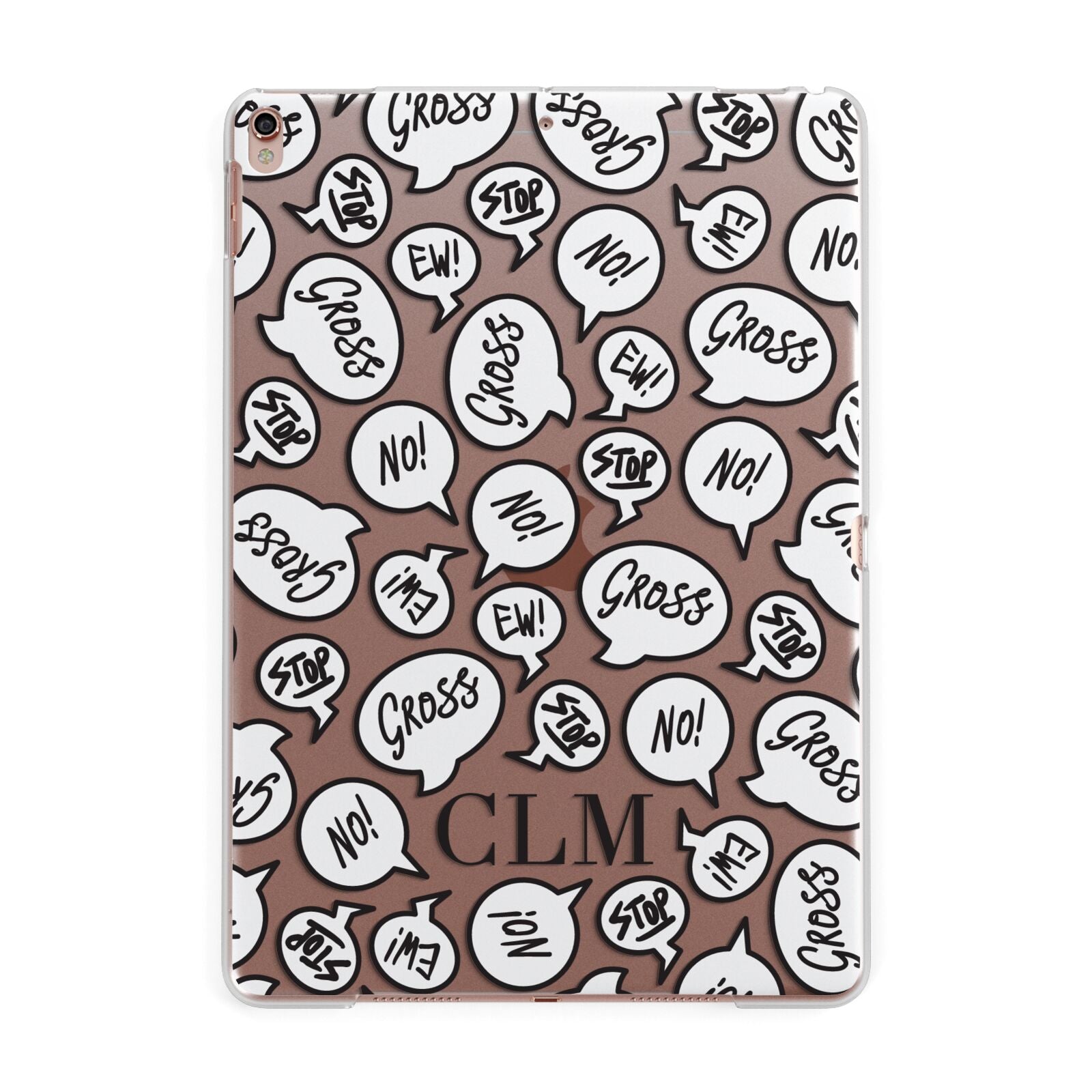 Personalised Sayings Initials Apple iPad Rose Gold Case