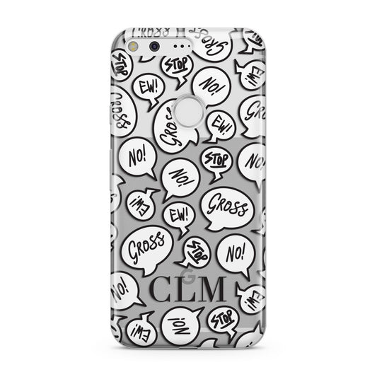 Personalised Sayings Initials Google Pixel Case