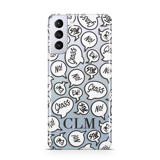 Personalised Sayings Initials Samsung S21 Plus Phone Case