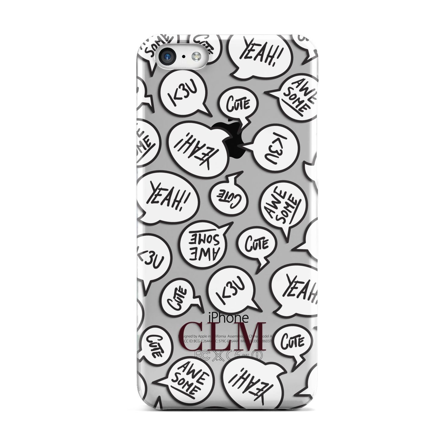 Personalised Sayings With Initials Apple iPhone 5c Case