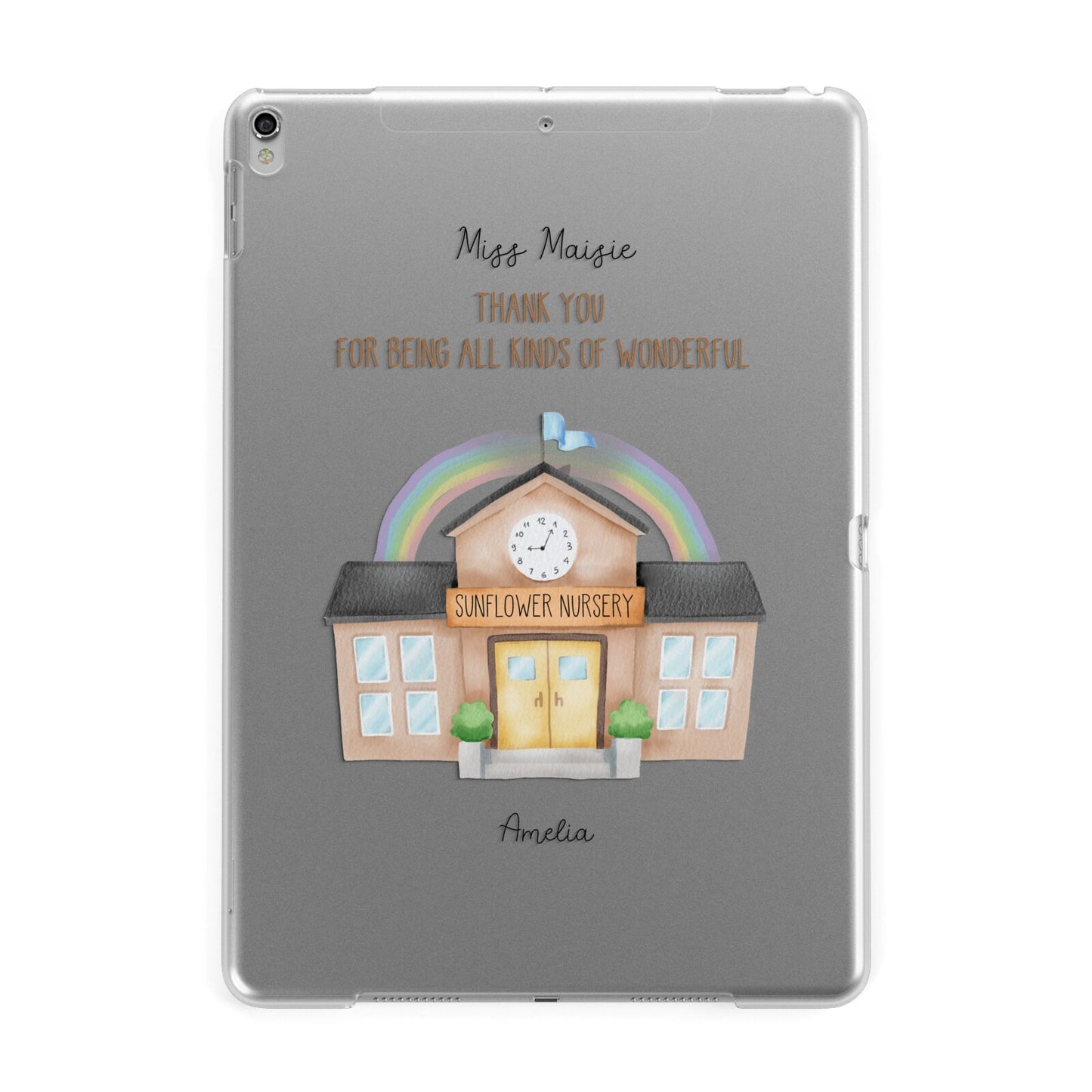 Personalised School Apple iPad Silver Case