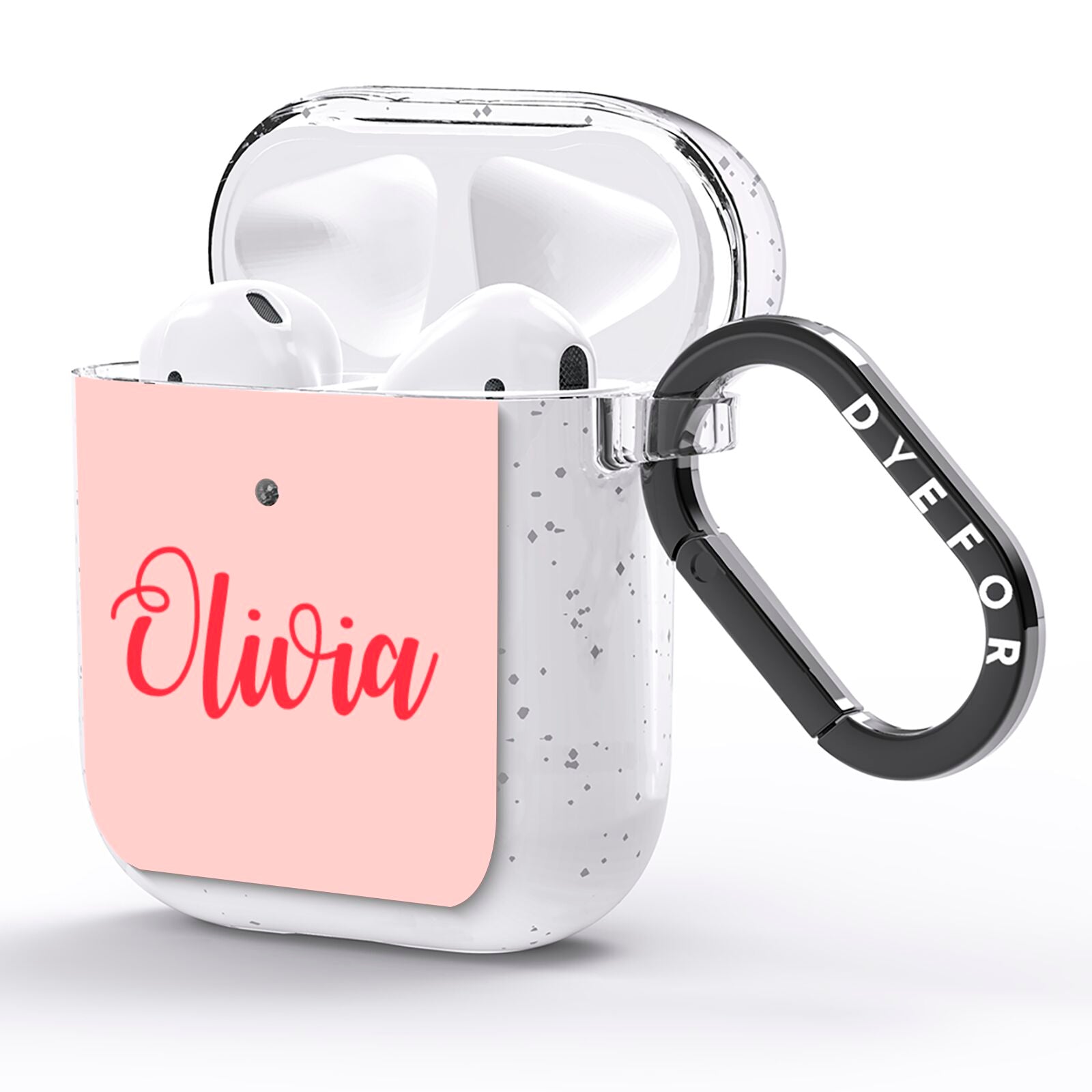 Personalised Script Name AirPods Glitter Case Side Image