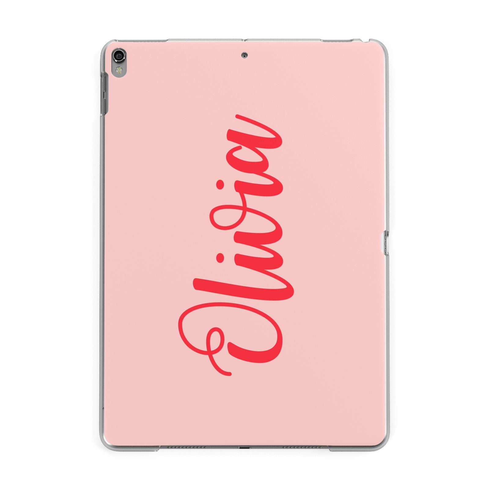 Personalised Script Name Apple iPad Grey Case