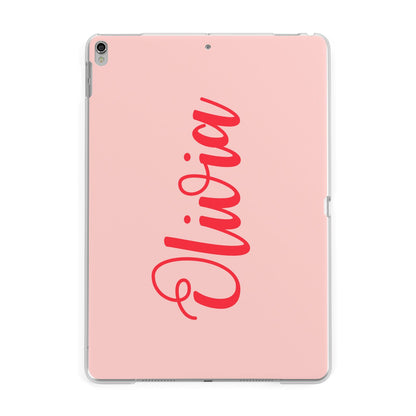 Personalised Script Name Apple iPad Silver Case