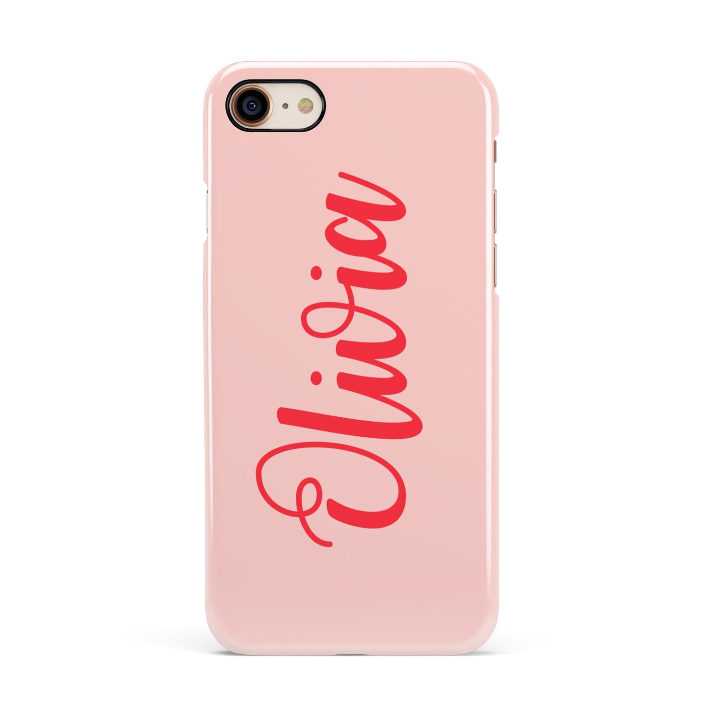 Personalised Script Name Apple iPhone 7 8 3D Snap Case