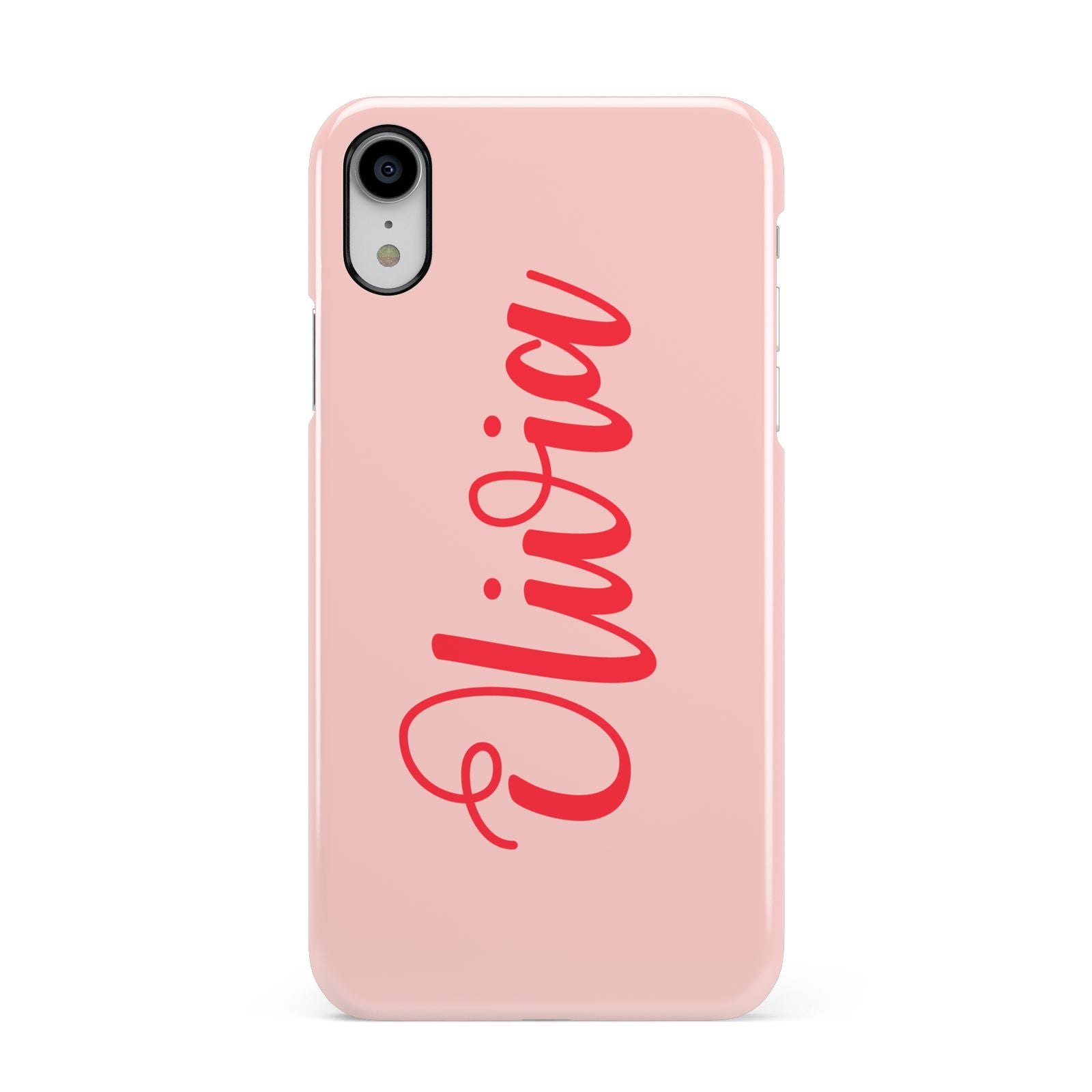 Personalised Script Name Apple iPhone XR White 3D Snap Case