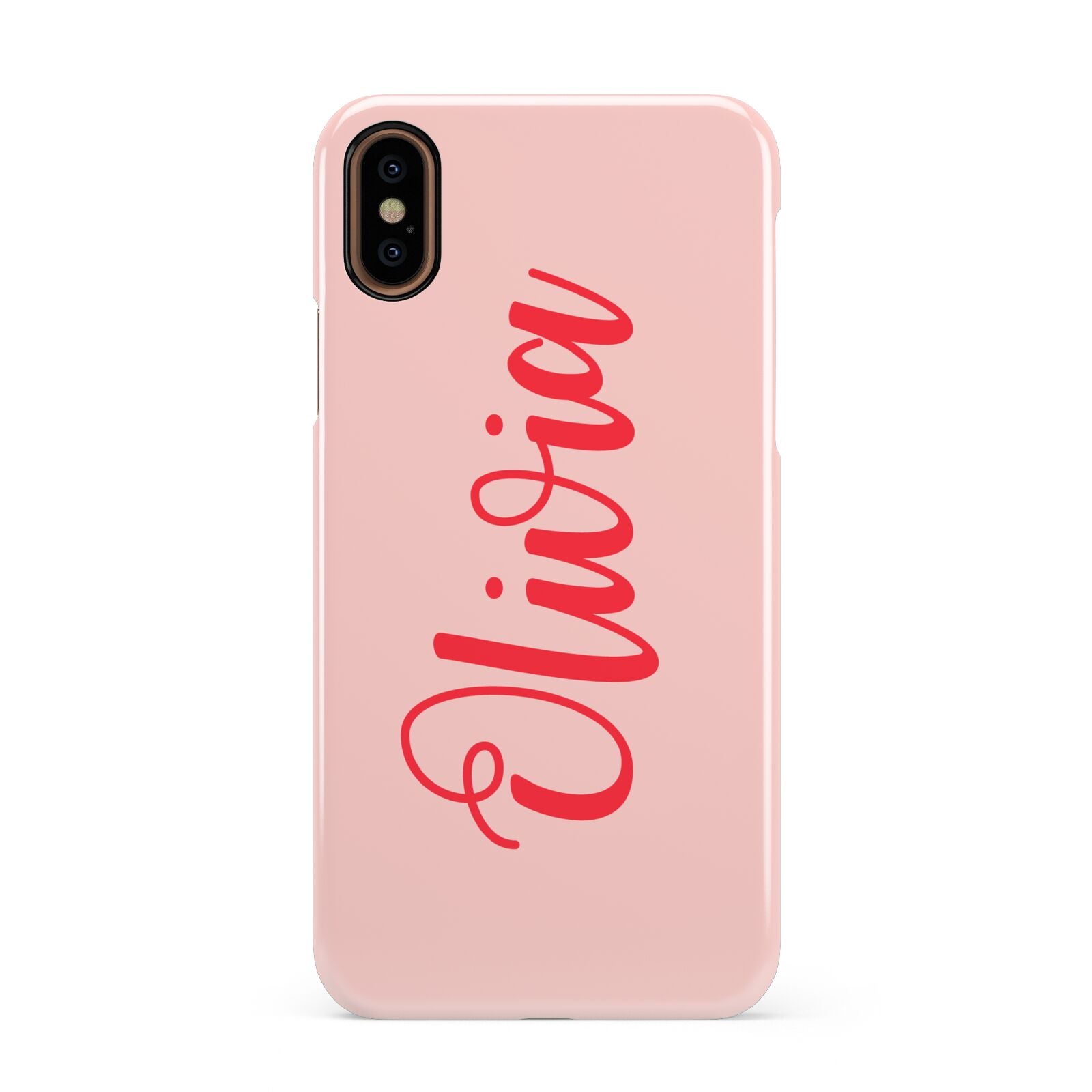 Personalised Script Name Apple iPhone XS 3D Snap Case