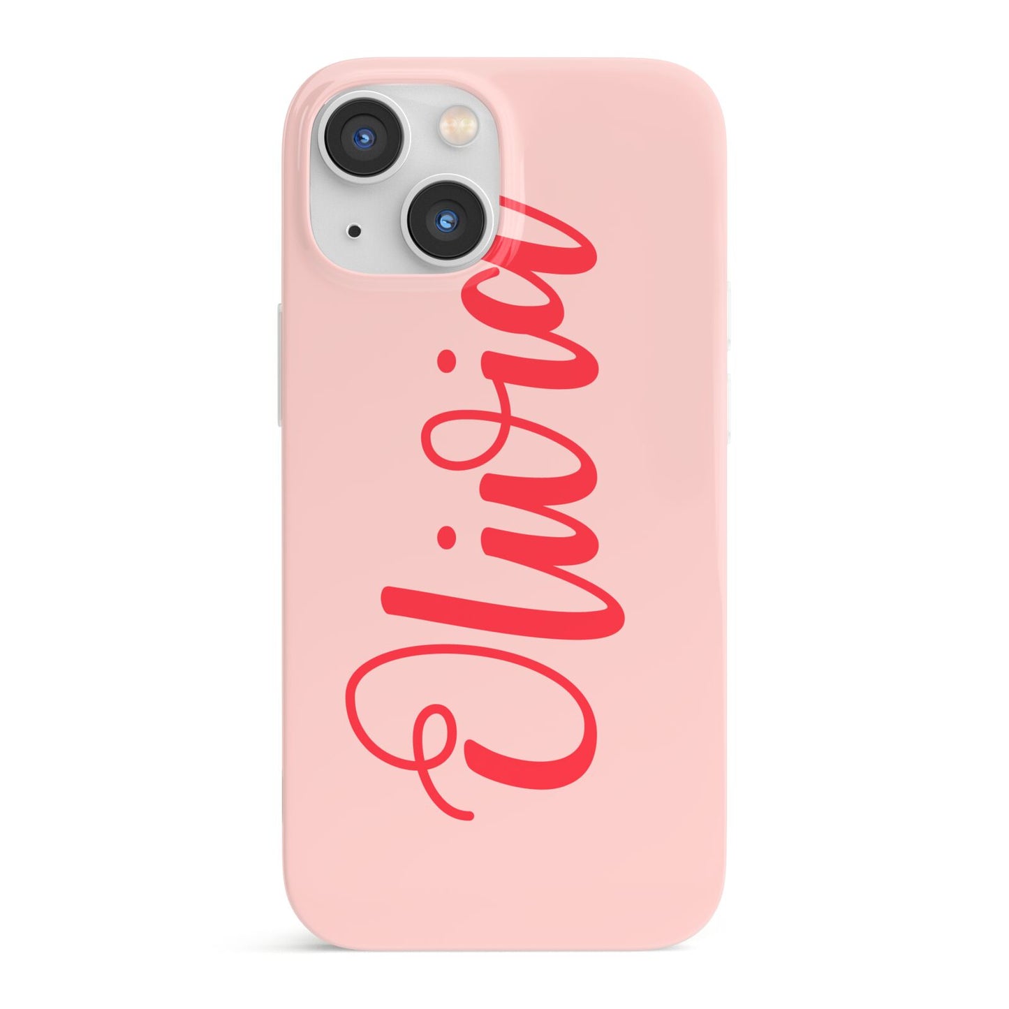 Personalised Script Name iPhone 13 Mini Full Wrap 3D Snap Case