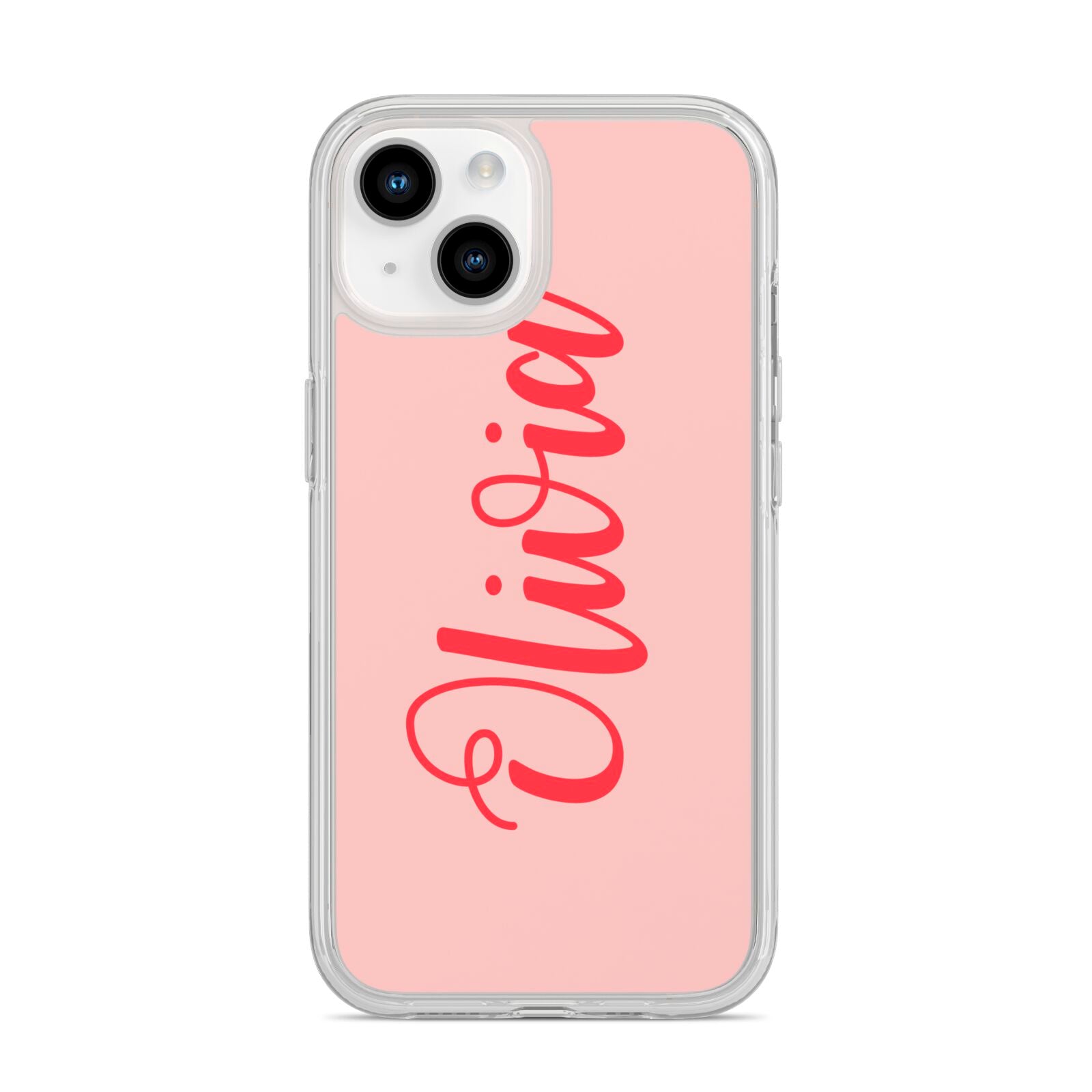 Personalised Script Name iPhone 14 Clear Tough Case Starlight