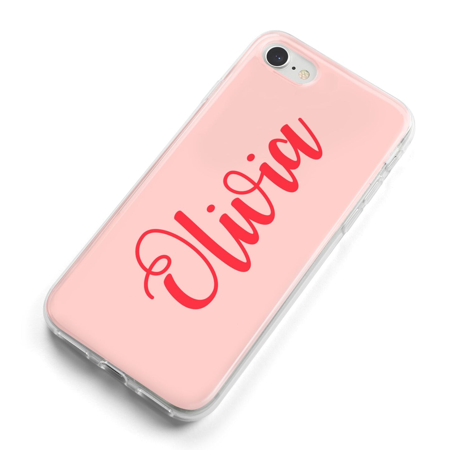 Personalised Script Name iPhone 8 Bumper Case on Silver iPhone Alternative Image