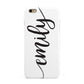 Personalised Scroll Side Handwritten Name Clear Apple iPhone 6 Plus 3D Tough Case