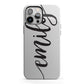 Personalised Scroll Side Handwritten Name Clear iPhone 13 Pro Max Full Wrap 3D Tough Case