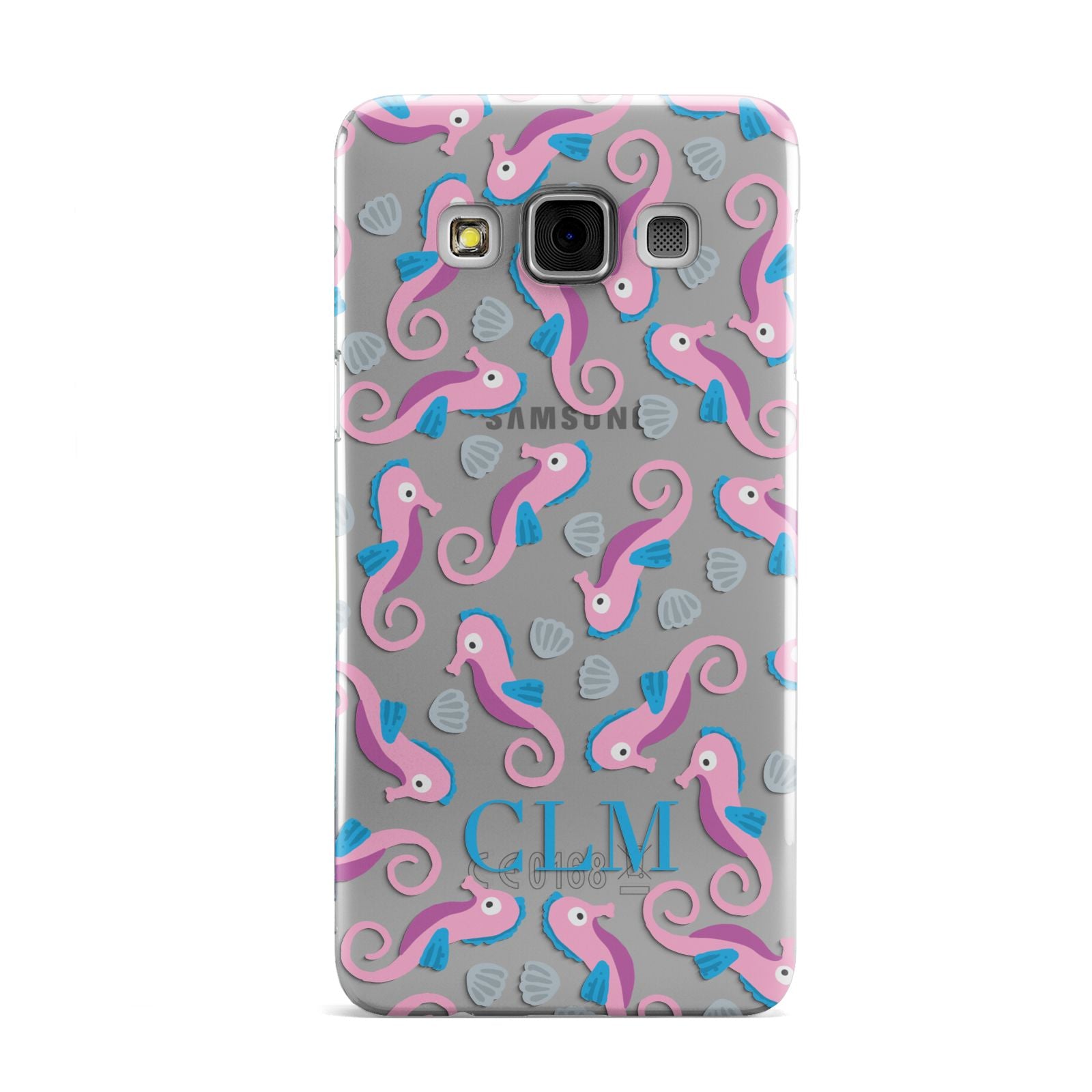 Personalised Sea Horse Initials Samsung Galaxy A3 Case