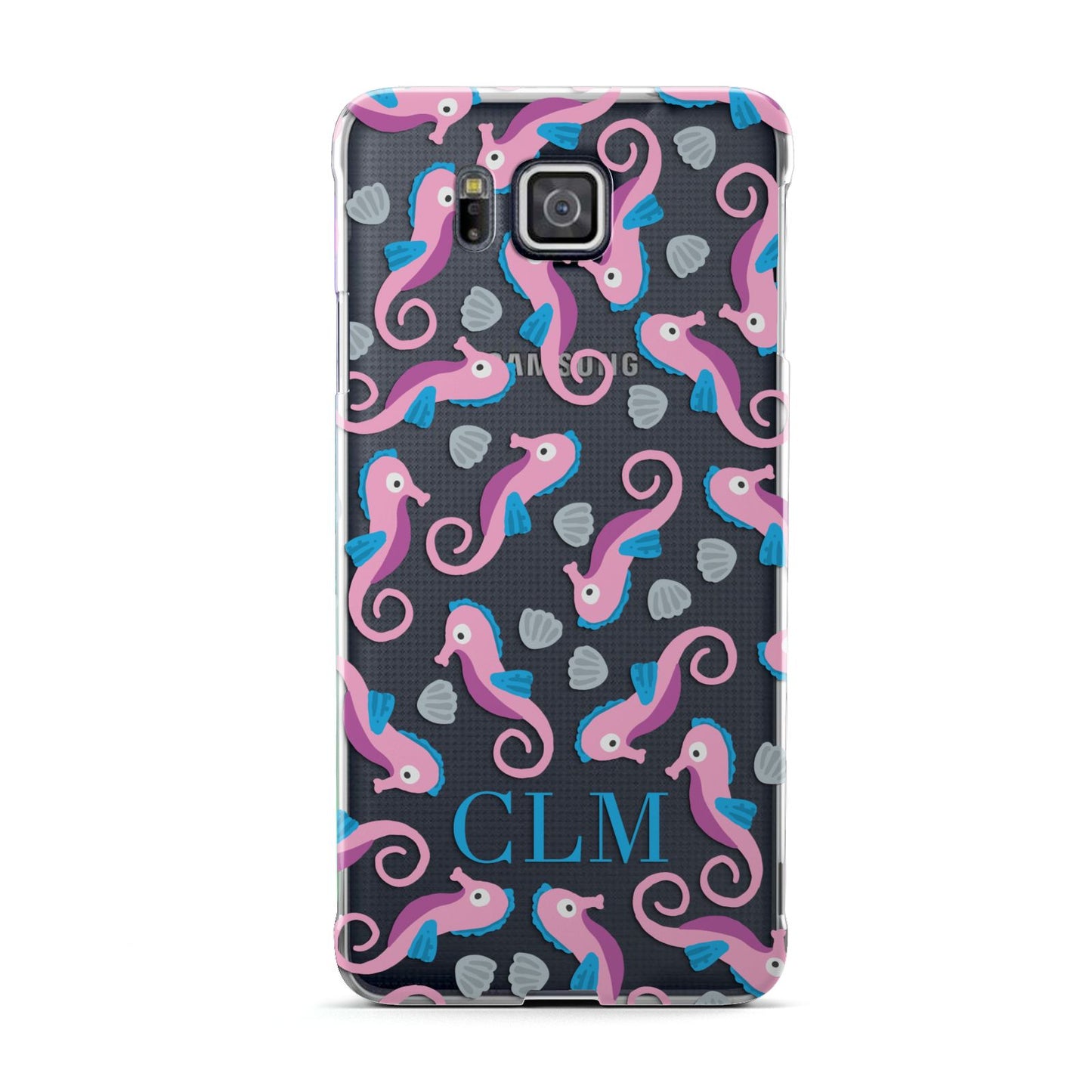 Personalised Sea Horse Initials Samsung Galaxy Alpha Case