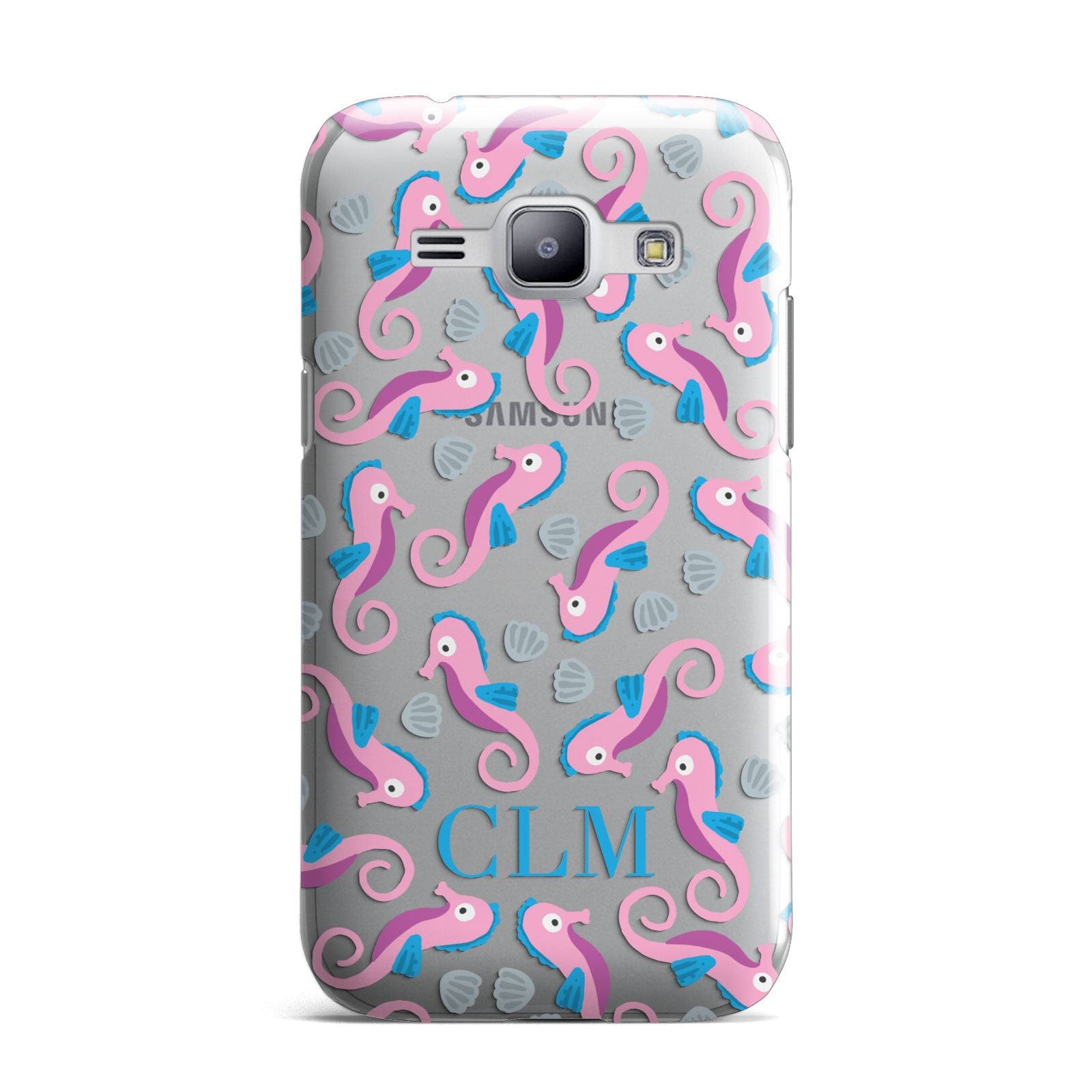 Personalised Sea Horse Initials Samsung Galaxy J1 2015 Case