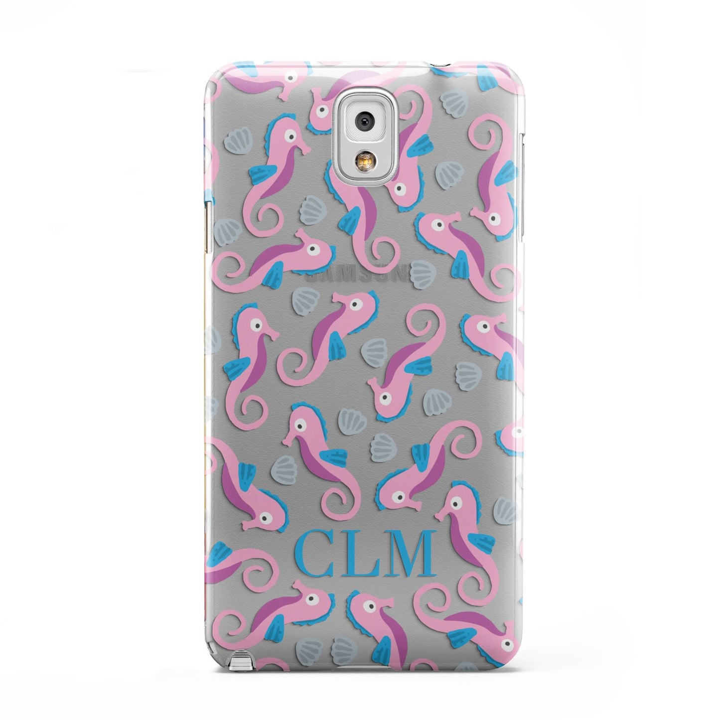 Personalised Sea Horse Initials Samsung Galaxy Note 3 Case