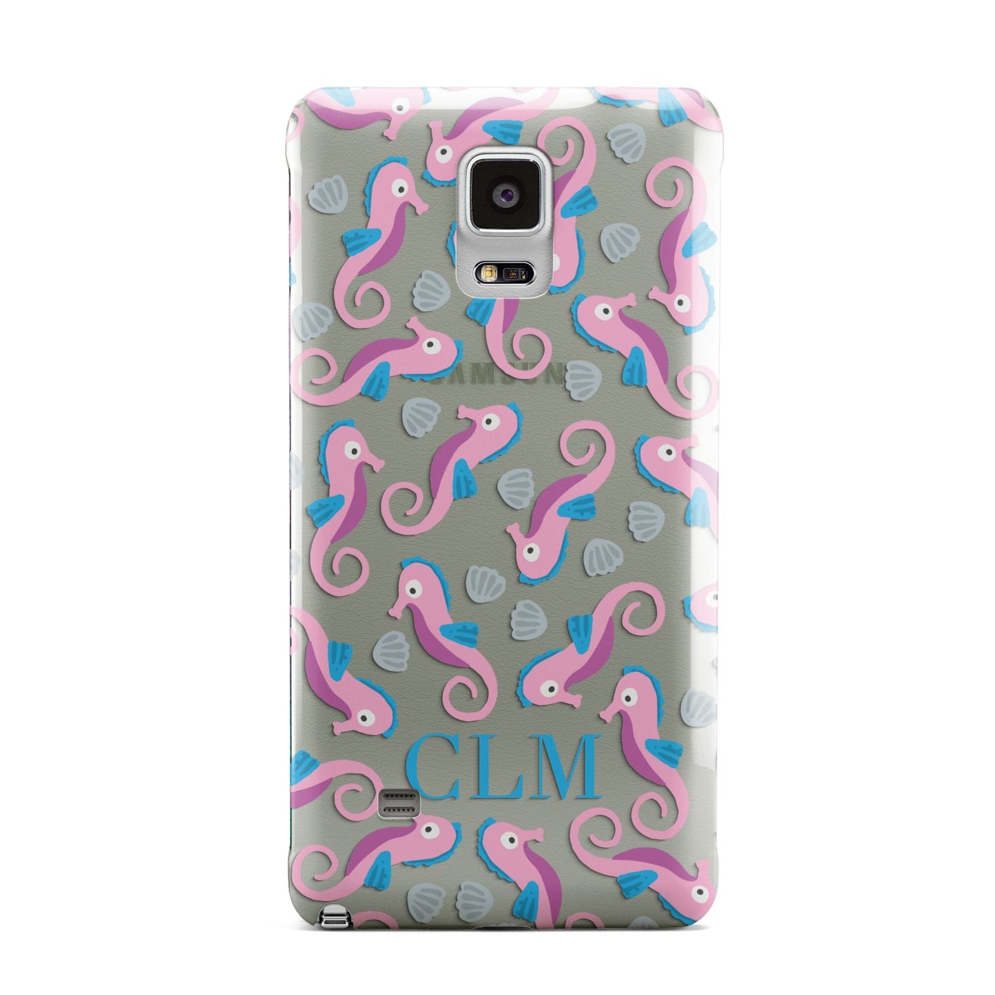 Personalised Sea Horse Initials Samsung Galaxy Note 4 Case