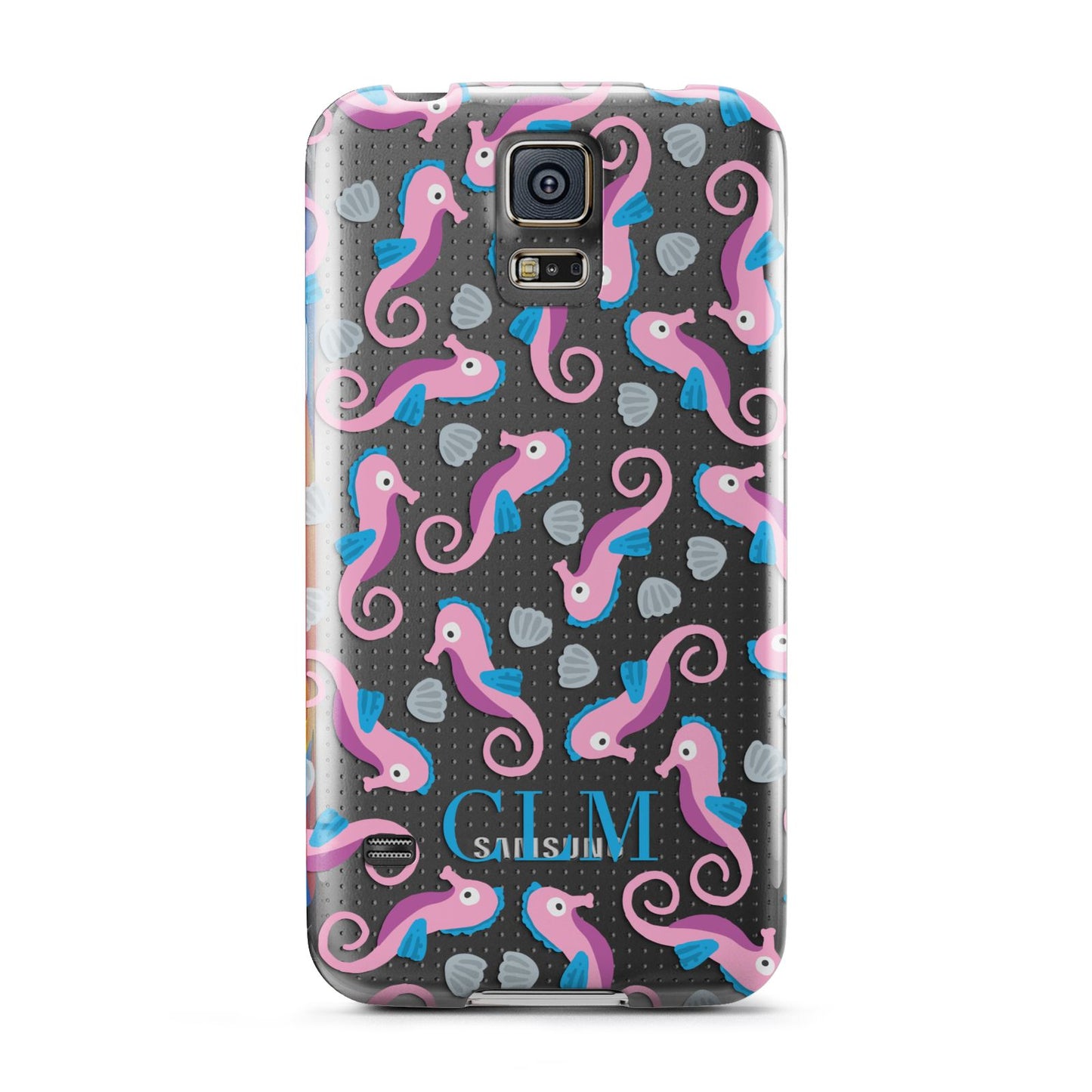 Personalised Sea Horse Initials Samsung Galaxy S5 Case