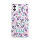 Personalised Sea Horse Initials iPhone 11 3D Snap Case