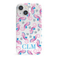 Personalised Sea Horse Initials iPhone 13 Mini Full Wrap 3D Snap Case