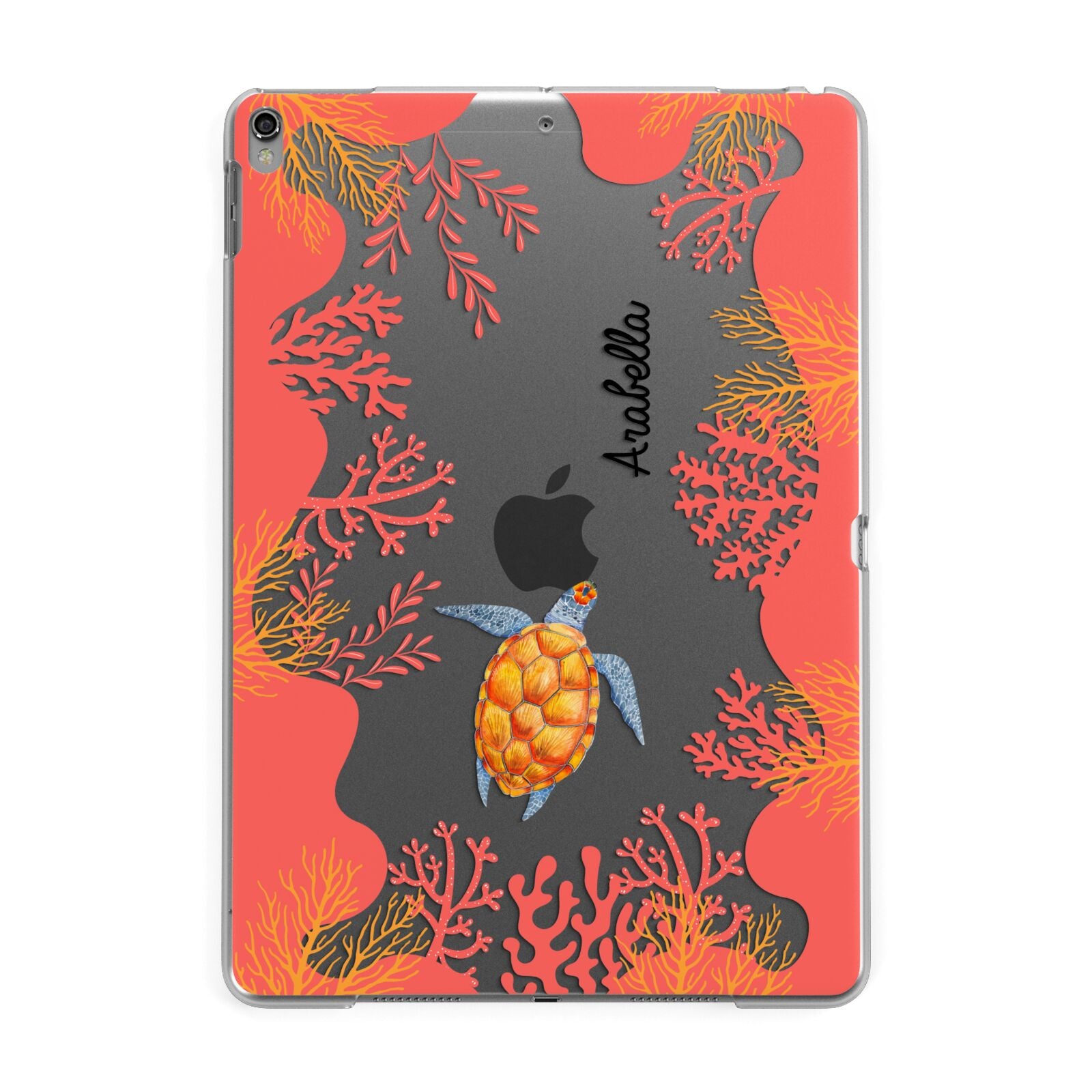 Personalised Sea Life Apple iPad Grey Case