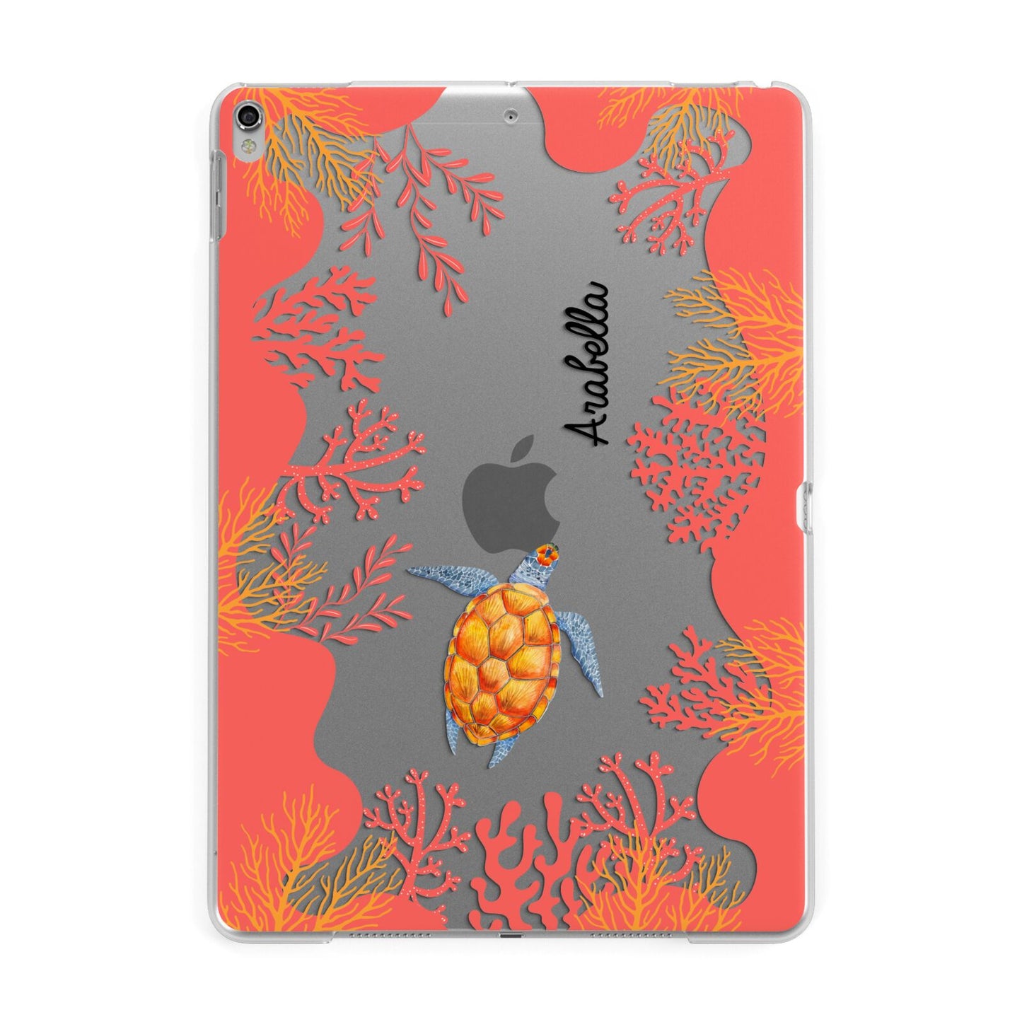 Personalised Sea Life Apple iPad Silver Case