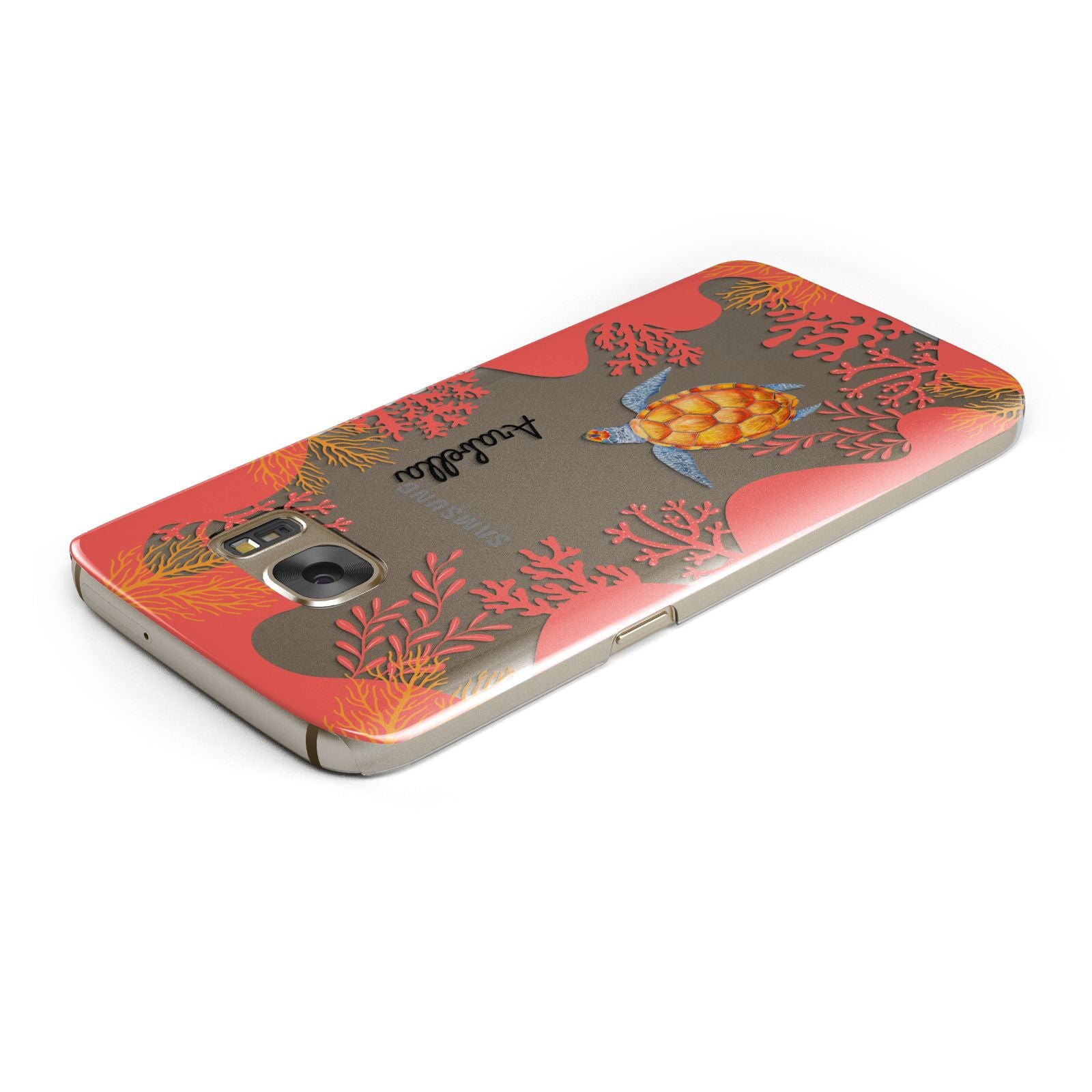 Personalised Sea Life Samsung Galaxy Case Top Cutout